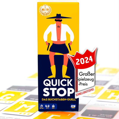 ATM Gaming Quickstop - Das Buchstaben-Duell - Kartenspiel Für Jugendliche Und Er