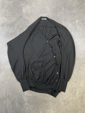 VINTAGE 2000S ALEXANDER MCQUEEN SET CARDIGAN ASYMETRIC DRESS BLACK SIZE M/L