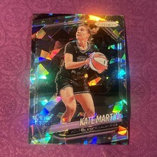 2025 WNBA Panini Prizm Kate Martin - Silver Cracked Ice Prizm #97