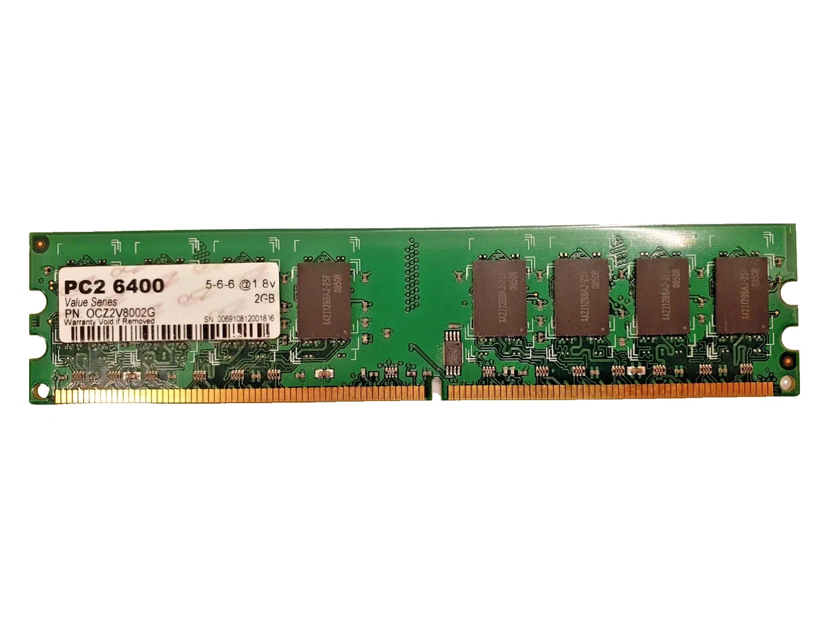 Lot De 20 Barrettes Mémoire DDR2 1Go PC2-6400 (800MHz) - Occasion Testées OK