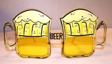 BEER MUG PARTY GLASSES parties ITEM costume EYEWEAR NEW drinking eye wear