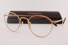 New Oliver Peoples Eyeglass Frames OP-47 OV 1330T 5035 Gold Titanium 47mm