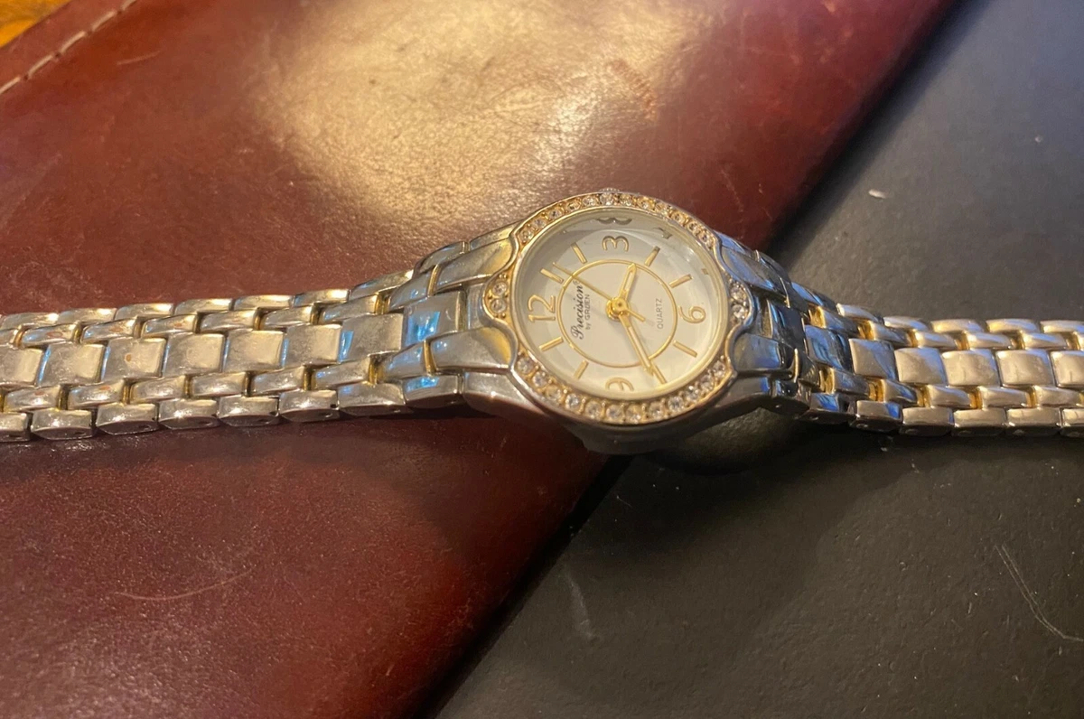Women s 32mm Silver Tone Precision By Gruen Dress Watch Crystal