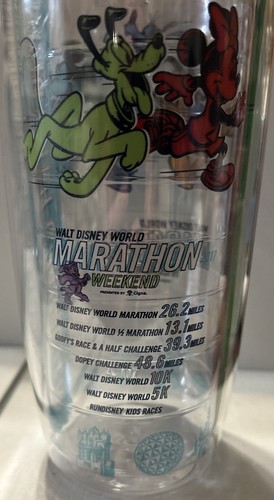 WALT DISNEY WORLD MARATHON WEEKEND TERVIS TUMBLER WATER BOTTLE 24 Oz. RUNDISNEY - Picture 8 of 8