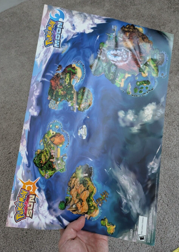 POKEMON SUN MOON PROMO DISPLAY POSTER LOT! W/ALL PRE-ORDER POSTERS! Nintendo 3DS - Picture 19 of 24