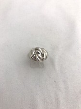 Solid  Sterling Silver .925 Domed Swirls 14mm Wide Ring