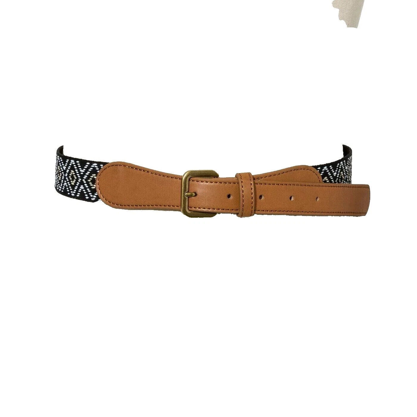 Cinturones Bohemio Cuero Negro para Mujeres