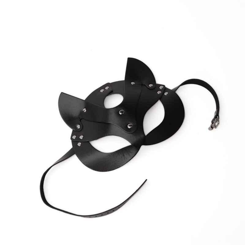 erotische Frauen Sexy Maske Halbgesicht Fuchs Cosplay Ledermaske ...