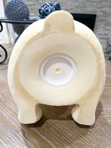 Coca-Cola Polar Bear Coin Bank 1995 Vintage Plastic 8.5 inches Tall Coke - Picture 5 of 5