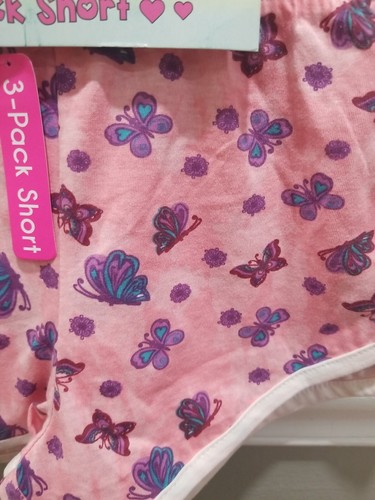 JUST 2 CUTE GIRLS 3 PACK SHORTS MULTICOLORED SIZE 10 / 12 NEW WITH TAGS #6 - Picture 3 of 9