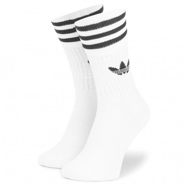 Adidas Mens Women Socks 3 Stripes Crew Socks Sports Gym Trainers Casual - Image 2 of 4