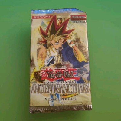 [1] Yugioh TCG pack of 9 Cards! SEALED Ancient Sanctuary 1st Ed. Booster Pack 