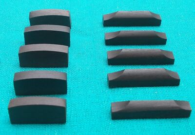 NATURAL EBONY 4/4 VIOLIN SADDLE NUT 5 SET (5 nut and 5 saddle) FULL 