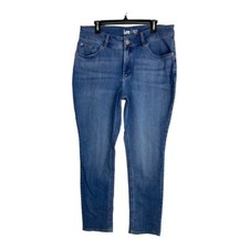 Lee Womens Jeans Adult Size 16W Long Regular Straight Light Wash Mid Rise NEW