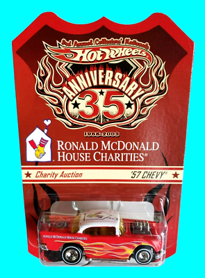 2002 Hot Wheels '57 CHEVY RED Anniversary 35 Ronald McDonald