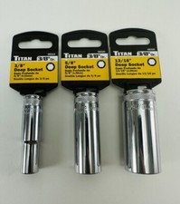 Titan INDIVIDUAL 3/8  Drive Deep SAE Standard...