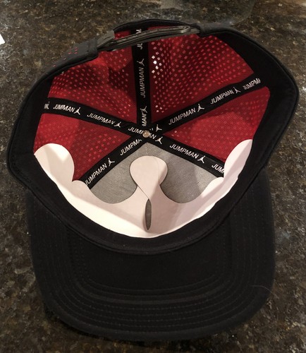 NEW Michael Jordan Nike Sample Hat Cap Red Black "2015" With Hologram And Tags - Picture 4 of 10