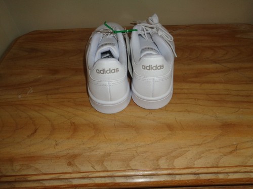 SNEAKERS ADIDAS GRAND COURT IN PELLE A RIGHE BIANCHE NUOVE CON ETICHETTA TAGLIA 7,5 - Foto 7 di 8