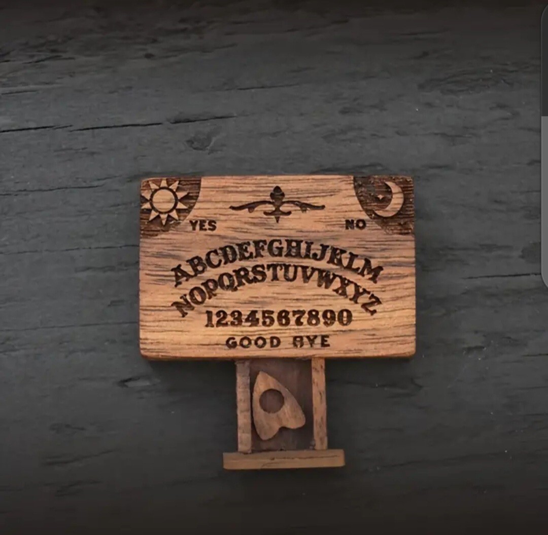 Handmade Mini Ouija Board with Drawer And Planchette Unique Fun Collectible