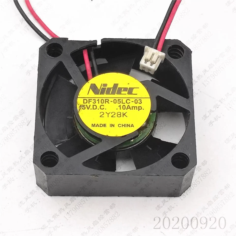 NIDEC DF310R-05LC-03 5V 0.1A 3010 3CM 2-pin cooling fan - Image 3 of 4