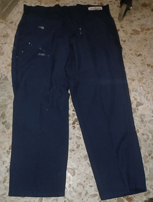 Cintas FR Men's Work Pants SZ 40 Dark Navy Black