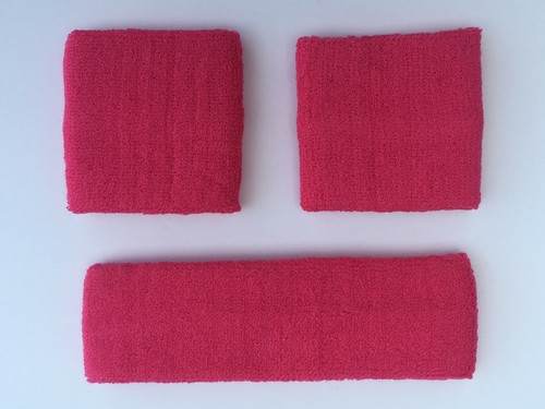1 Set 3-teilig Baumwolle Schweißbänder Stirnband & Armband, hochwertig, US-Verkäufer, Sport - Bild 3 von 4
