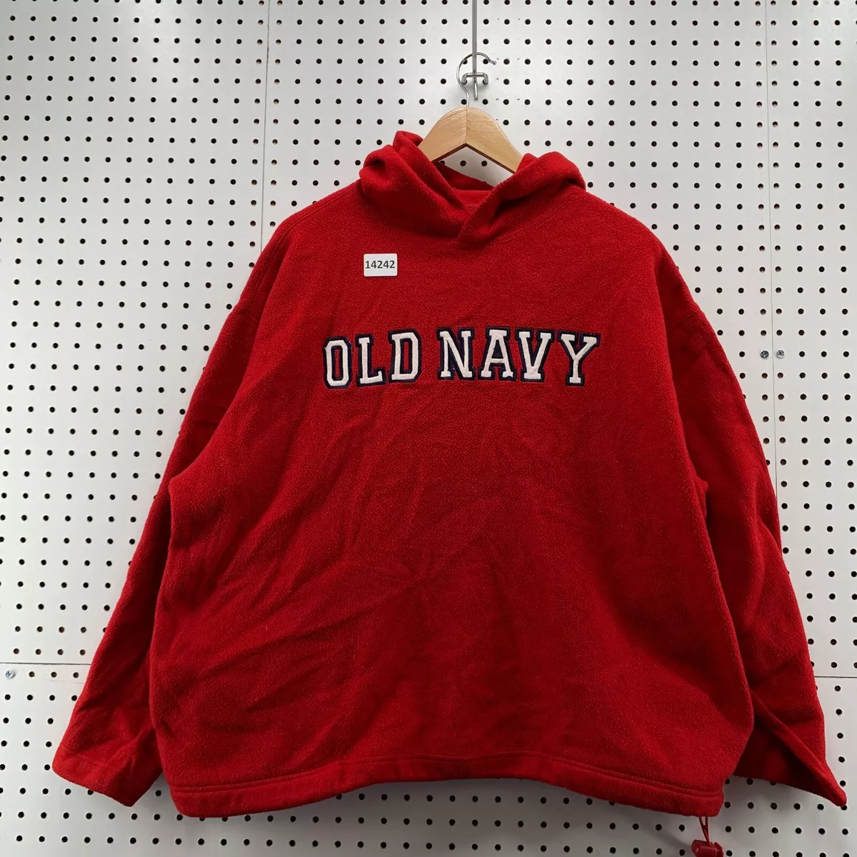 Vintage y2k Old Navy Athletic Hoodie Sweatshirt Red Womens XL Hooded  Pullover