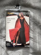 Spirit Halloween Red Vampire Devil Cape One Size Fits Most Adult Costume