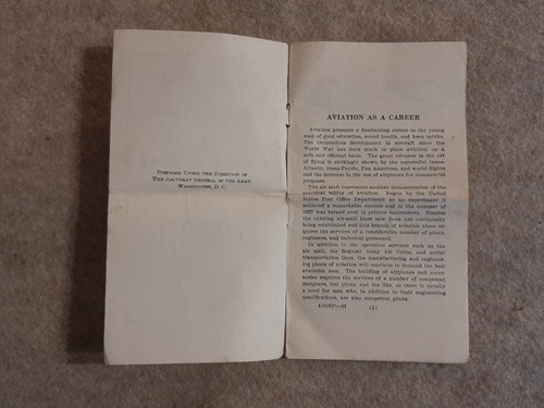 1937 Flying Cadets Army Air Corps Aviation Career Military Brochure Booklet - Picture 2 of 10