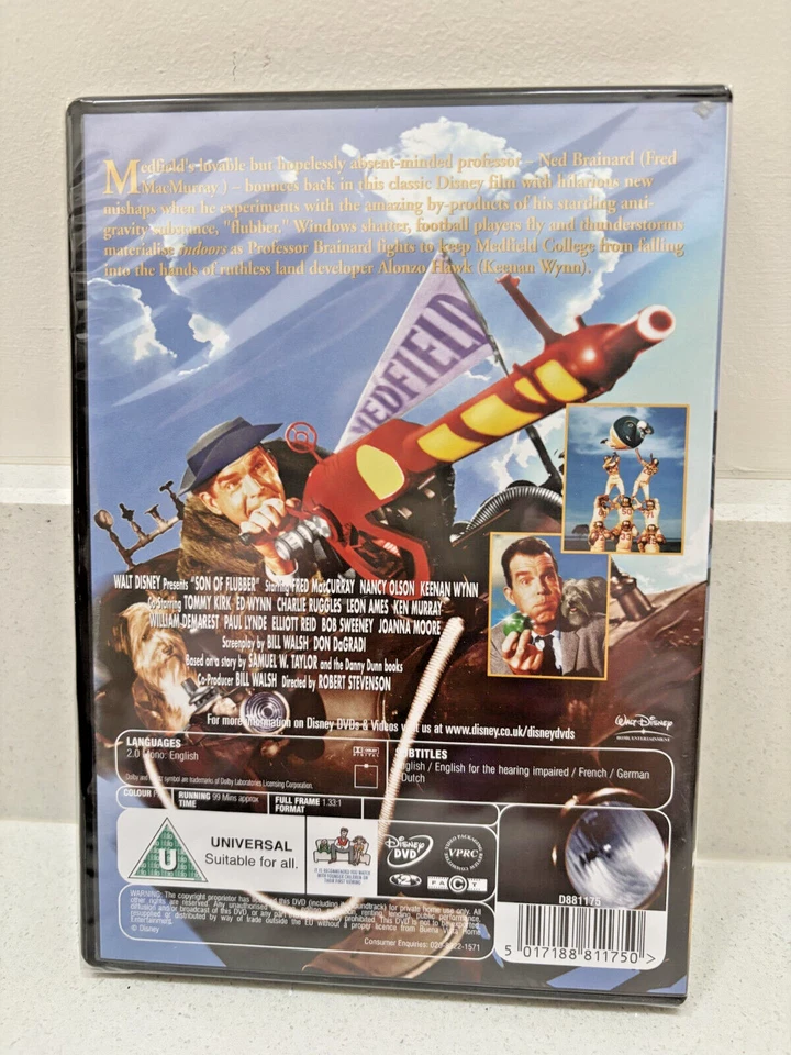 Son Of Flubber 2004 Fred MacCurray DVD Brand New Factory Sealed - Image 2 of 2