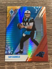 2021 Panini Phoenix Football Sam Darnold #17 Fire Burst Fanatics Exclusive