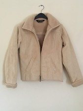 Toggi Faux Leather & Wool Fleece Jacket Xs