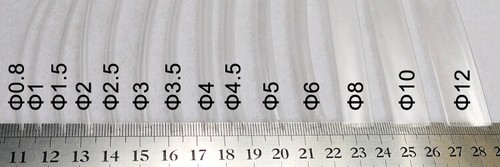 2:1 Ultra-thin 0.8-15mm Heatshrink Tube Clear Heat Shrink Tubing Wire Sleeving - Picture 4 of 6