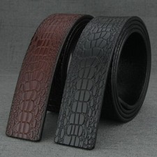 Luxury Designer Leather Belt Strap Without Buckle Waist Strap Waistband