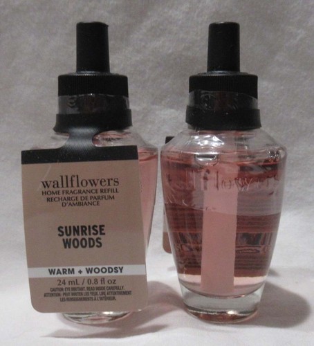 White Barn Bath & Body Works Wallflower Refill Bulb Lot Set 5 SUNRISE WOODS - Picture 2 of 4