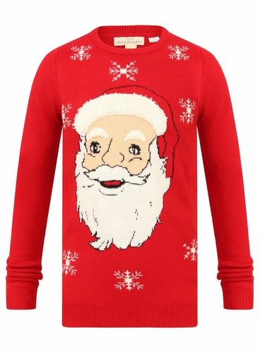 EX Nuovo di Zecca H\u0026M Babbo Natale Da Uomo Rosso Natale Maglione Natale  Novità Taglie S-XL | eBay