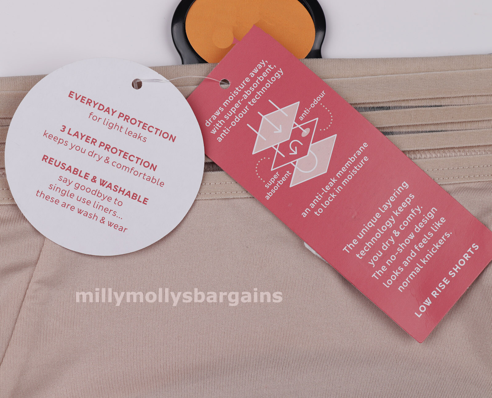 M&S Womens Marks and Spencer Confidence Low Rise Shorts Knickers Size