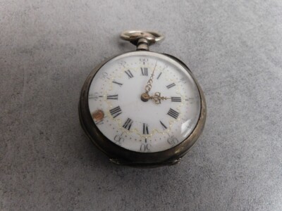 Montre à Gousset Ancienne En Argent - Poids 69.5 Grammes - Numéro 10 - Pièce De Collection
