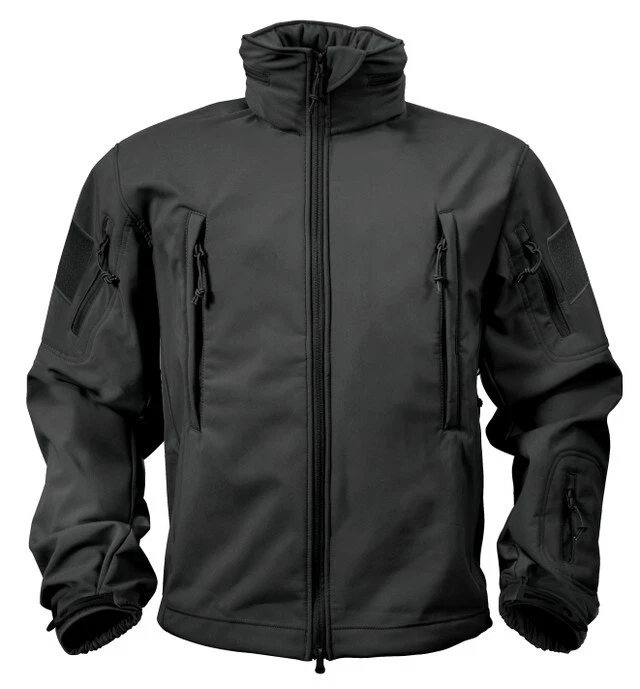 Rothco Special OPS Tactical Soft Shell Jacket - Black - Image 3 of 4