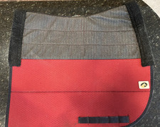 USED Ecogold Secure Dressage Saddle Pad Burgandy and Black