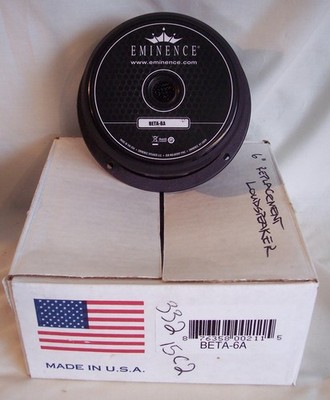 Eminence American Standard Series Beta-6A Mid/Bass Pro Audio Speaker 175 W 8 Ohm