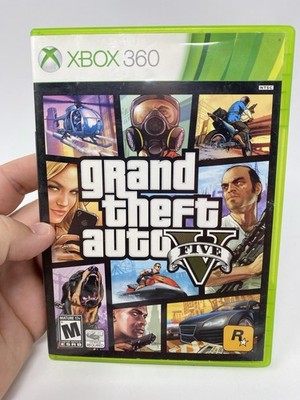 Grand Theft Auto V (Microsoft Xbox 360, 2013) CIB Complete With Map - Tested