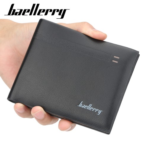 Cartera sin asas plegable de cuero delgada frontal para hombre con porta tarjetas de crédito - Imagen 2 de 15
