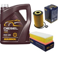 SCT Inspektionspaket 5L Mannol Diesel TDI 5W-30 FüR VW Touran 2.0