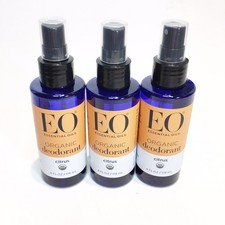 EO Essential Oils Citrus Organic Deodorant Spray 4 oz 3 pack Aluminum Free