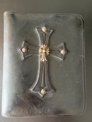 chrome hearts leder -mappe, -ipad-mini-hülle