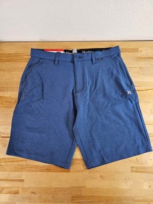 34 x 9'' Inseam - BLUE - Hurley Men s Hybrid Golfing Walkshorts Shorts