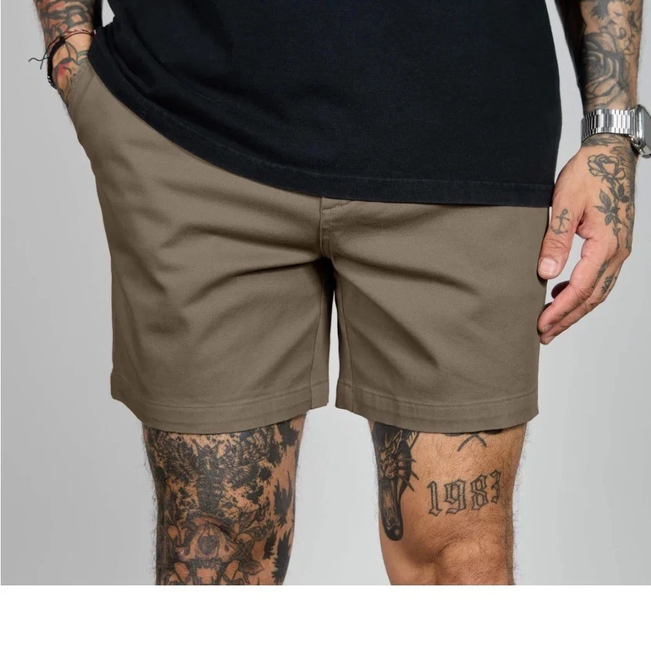 Cove USA Men Olive Drab Stretch Chino Hybrid Shorts 34/5" Inseam Cotton Spandex
Opens in a new windo