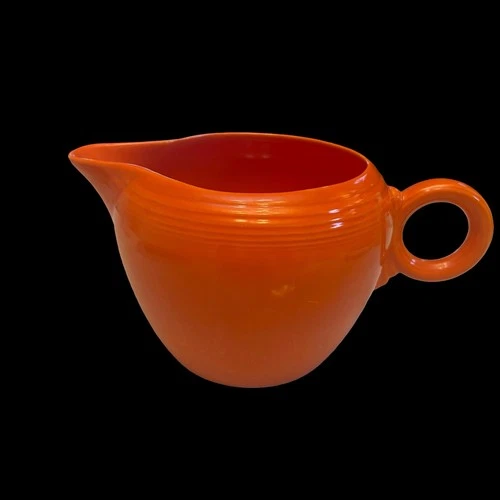 Vintage HLC Fiesta “Radioactive Red” Jug Pitcher circa 1936-1959 2 Pint USA