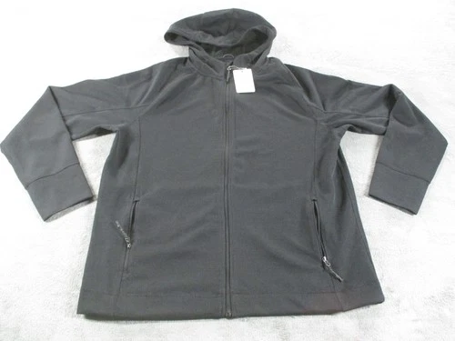 Trimark Hoodie Jacket Mens Large Odell Knit Zip Hooded Pockets New Softshell - product listing photo